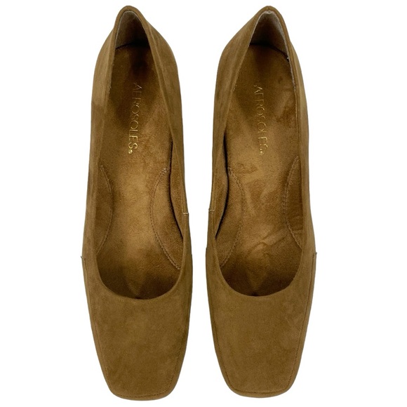 Aerosoles Barecuda Faux Suede Womens Wedge Snakeskin Print Heels - Picture 3 of 9